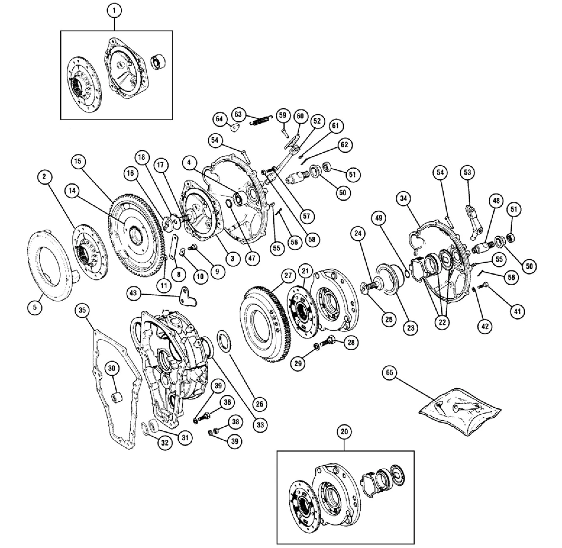 CLUTCH KIT, PRE-ENGAGED STARTER