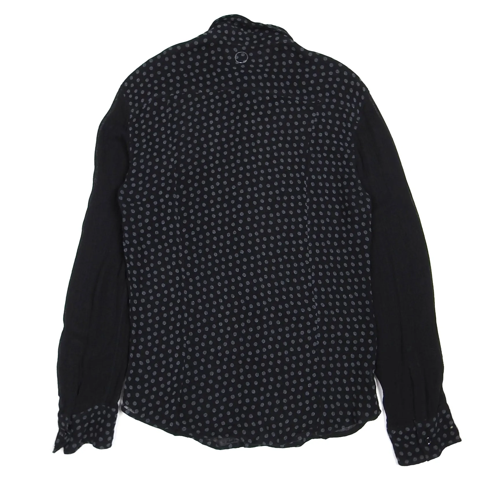 Coming Soon by Yohji Yamamoto Mesh Polka Dot Shirt Size Large