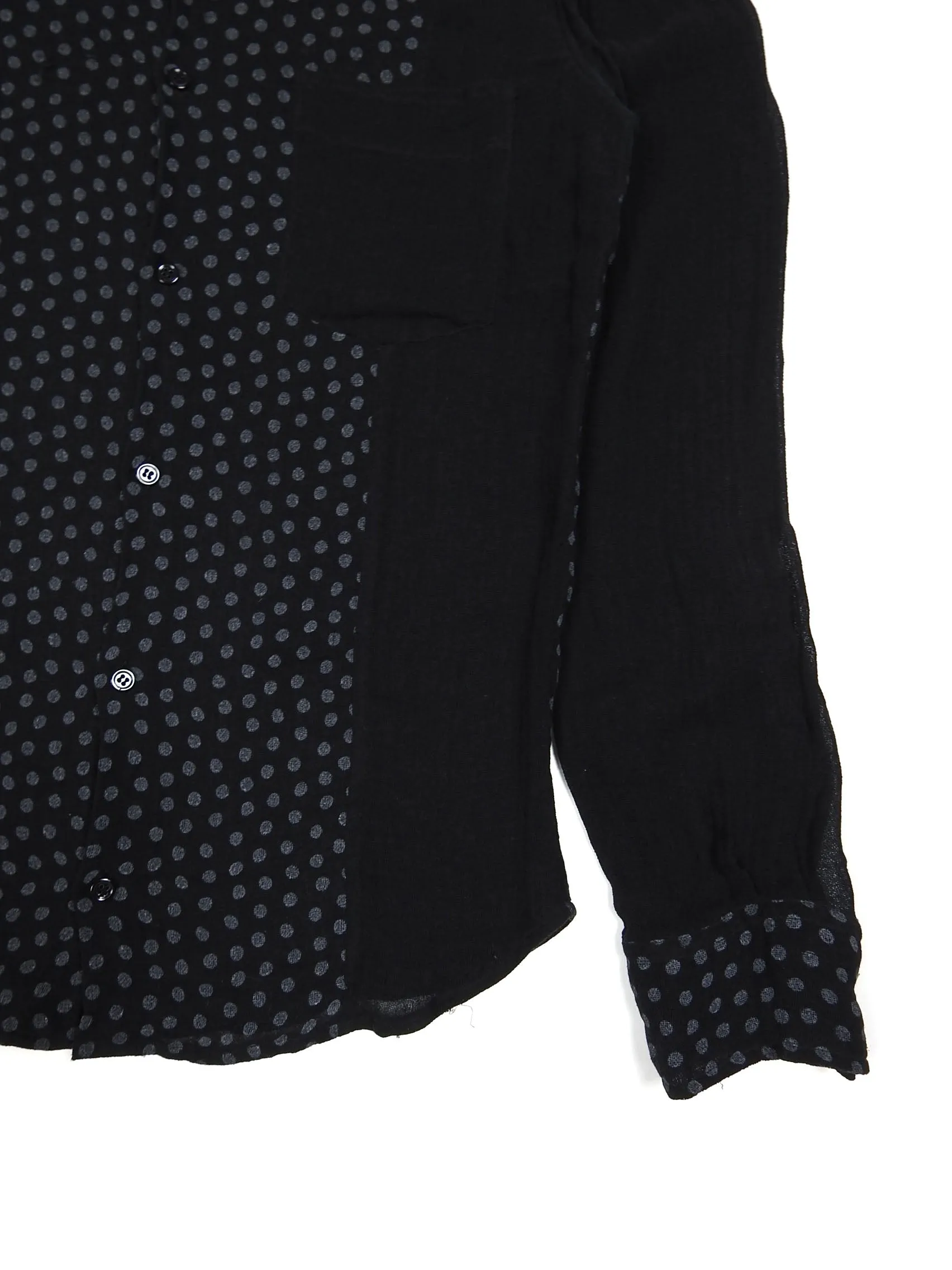 Coming Soon by Yohji Yamamoto Mesh Polka Dot Shirt Size Large