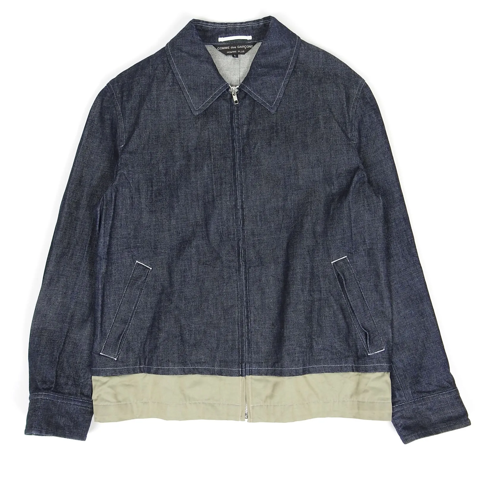 Comme des Garcons AD2001 Denim Contrast Blouson Size Large