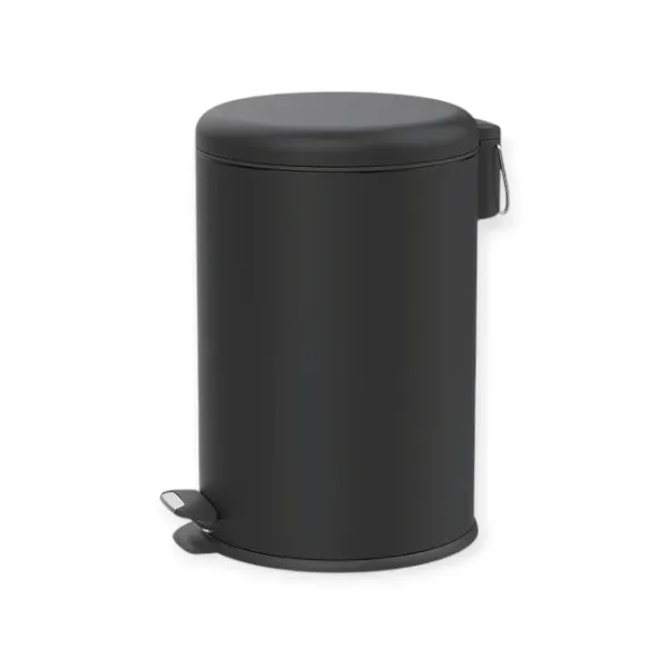 Continental Homeware 5 Litre Dome Pedal Bin Matte Black CH975