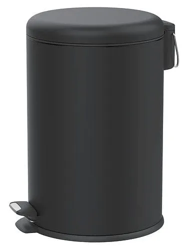 Continental Homeware 5 Litre Dome Pedal Bin Matte Black CH975