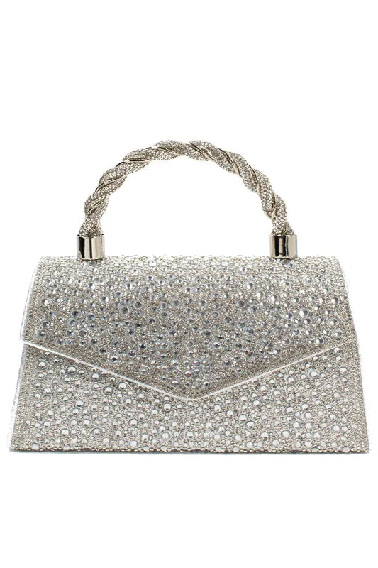 Crystal Top Handle Clutch