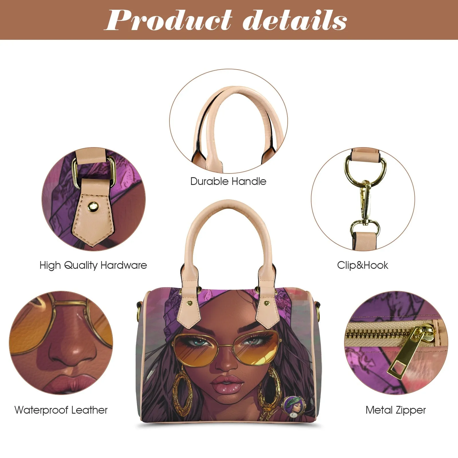 Dania's Desire Khaki Handle Handbag