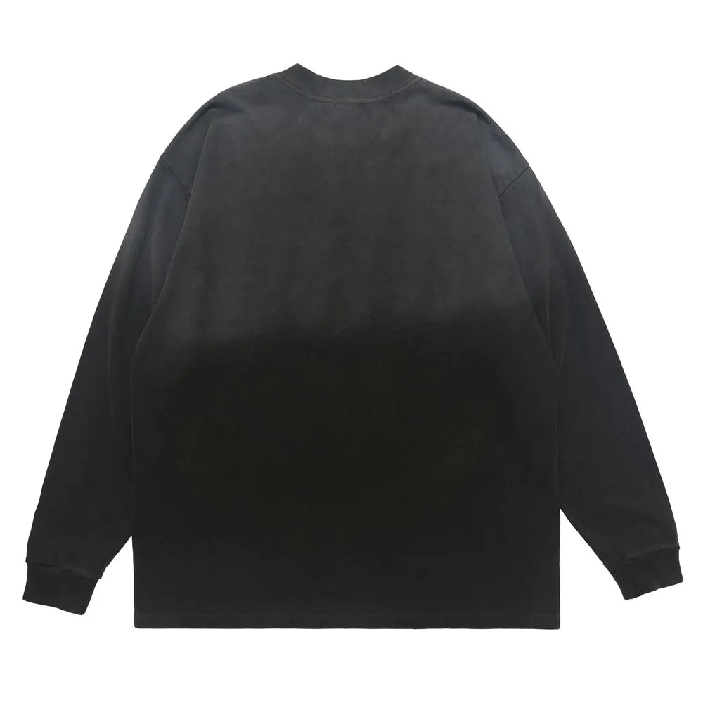 Dark Skull Sick Print Sweatshirt