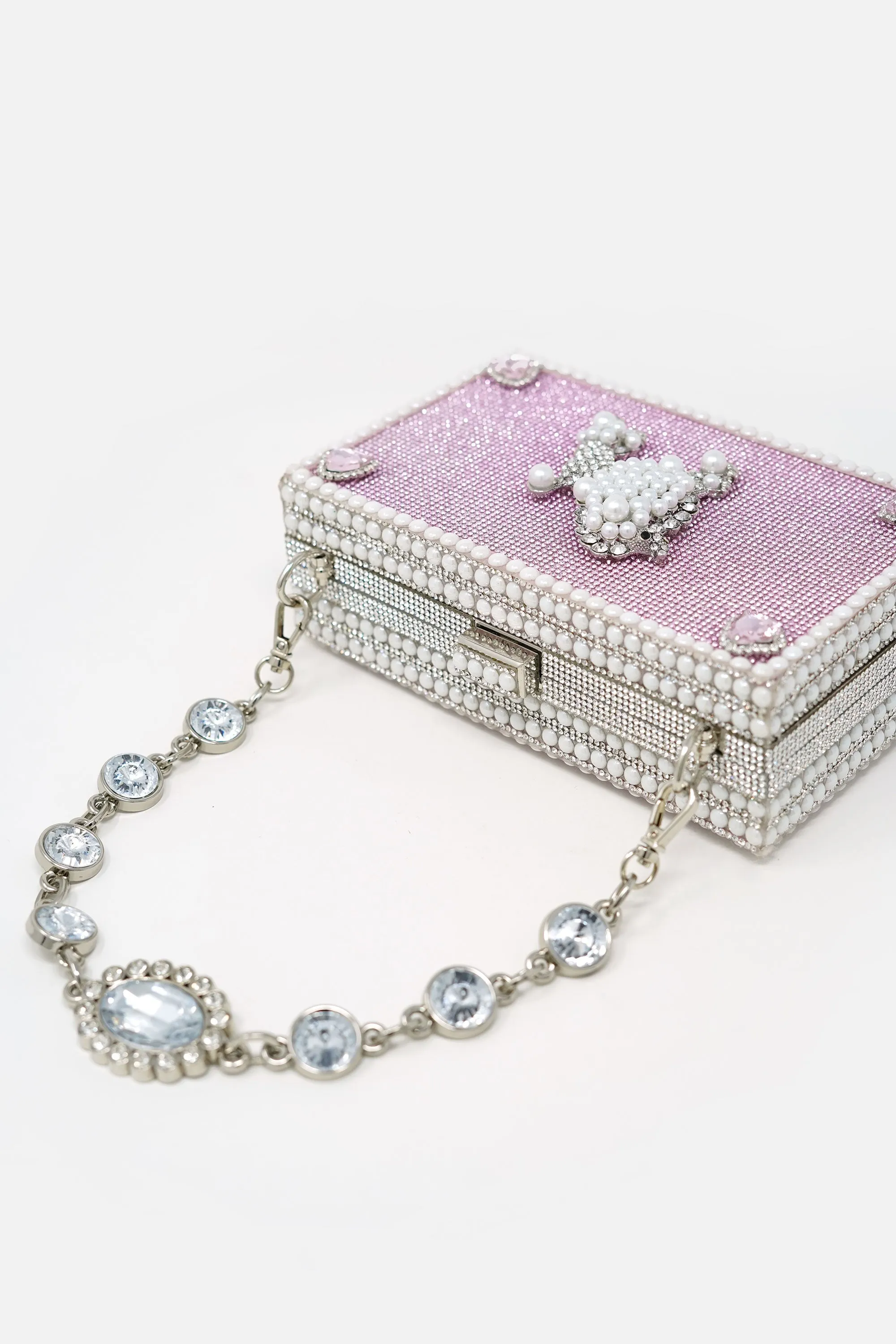 Debra Linse Pink Poodle Clutch