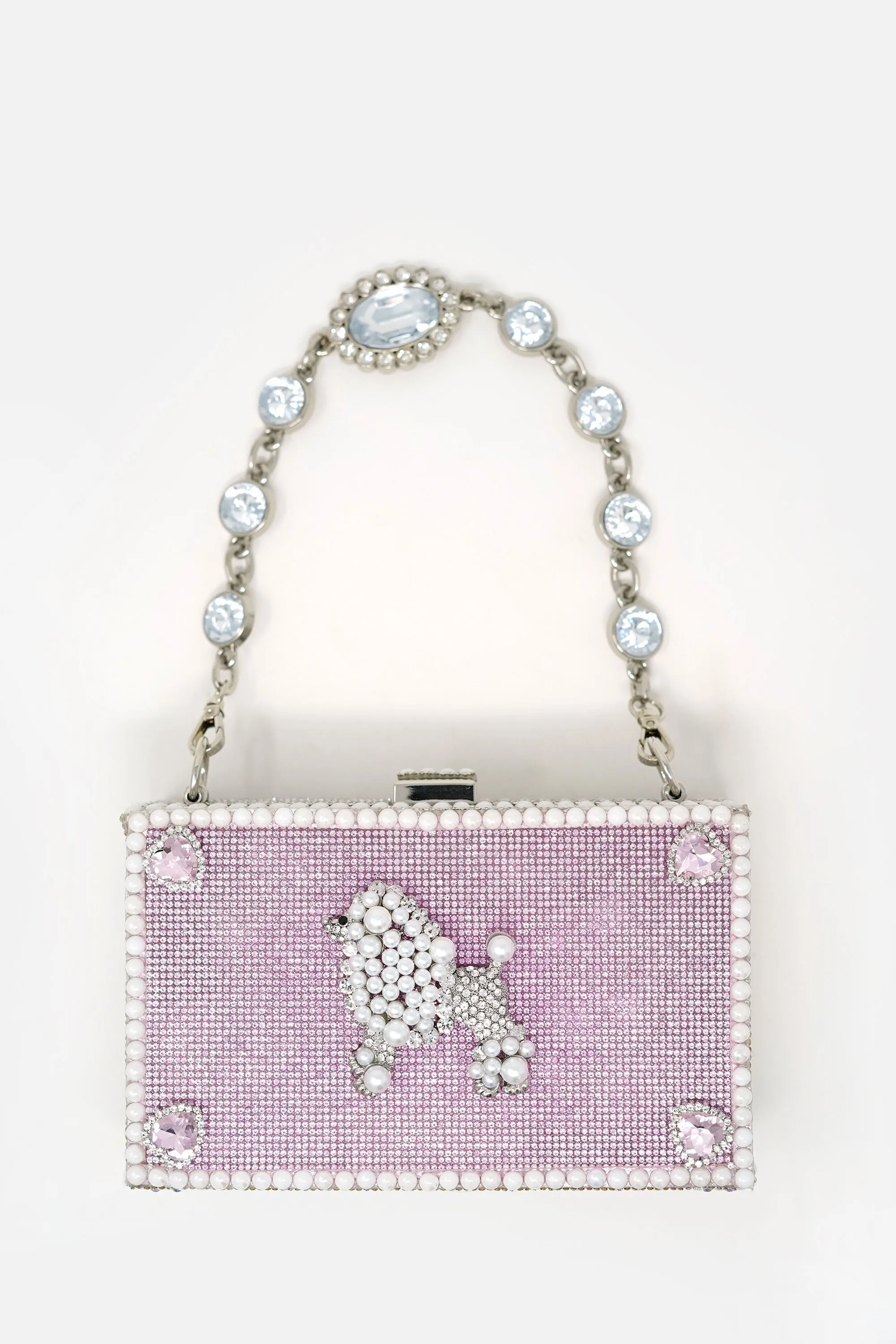 Debra Linse Pink Poodle Clutch