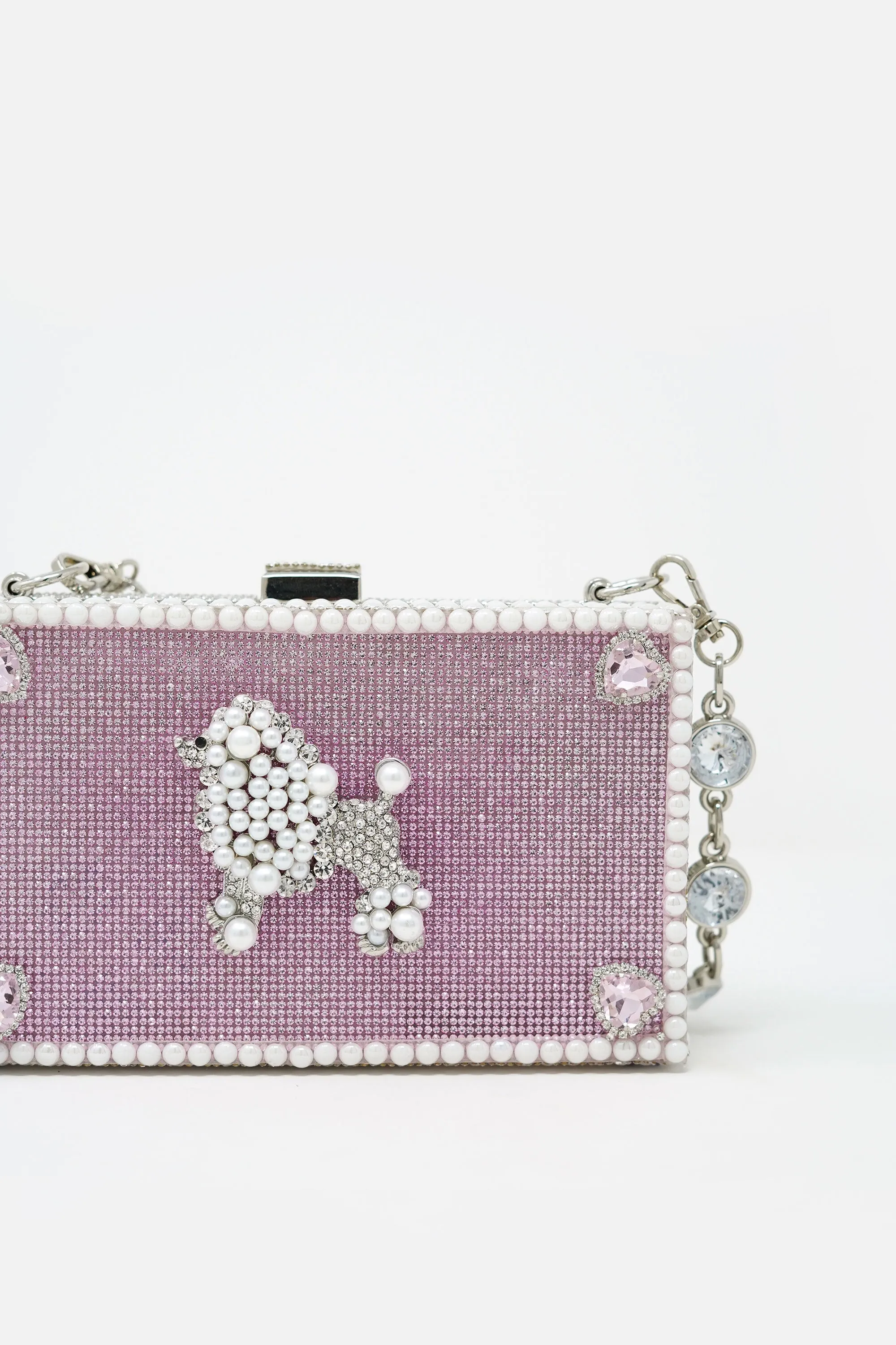 Debra Linse Pink Poodle Clutch