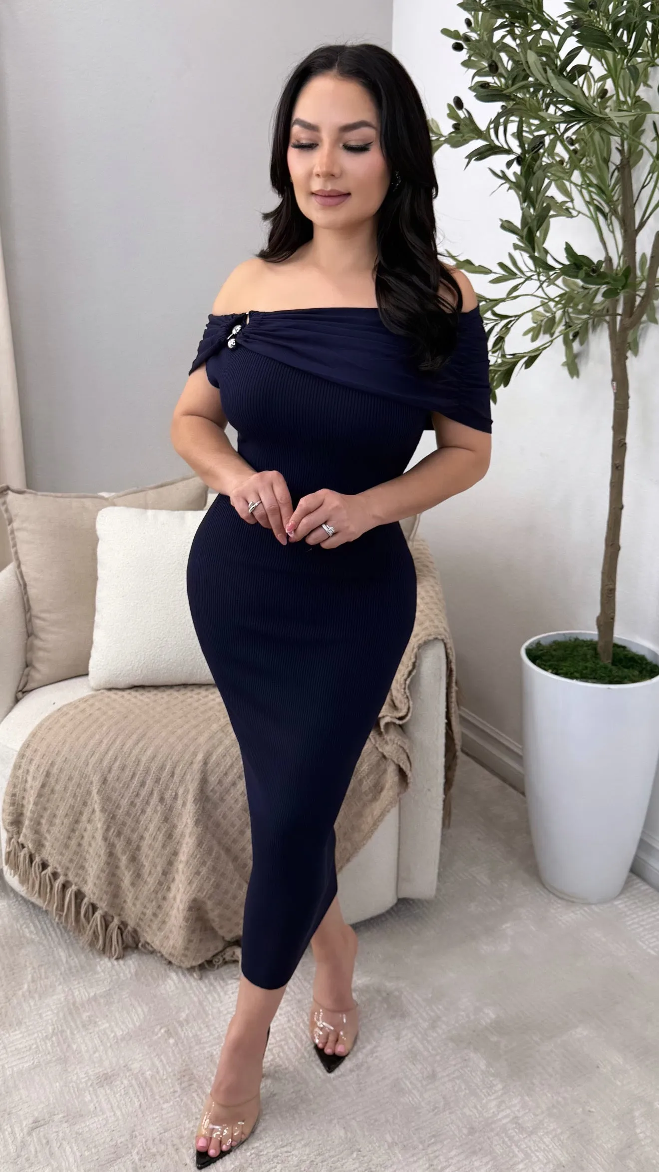 DELANI NAVY  DRESS