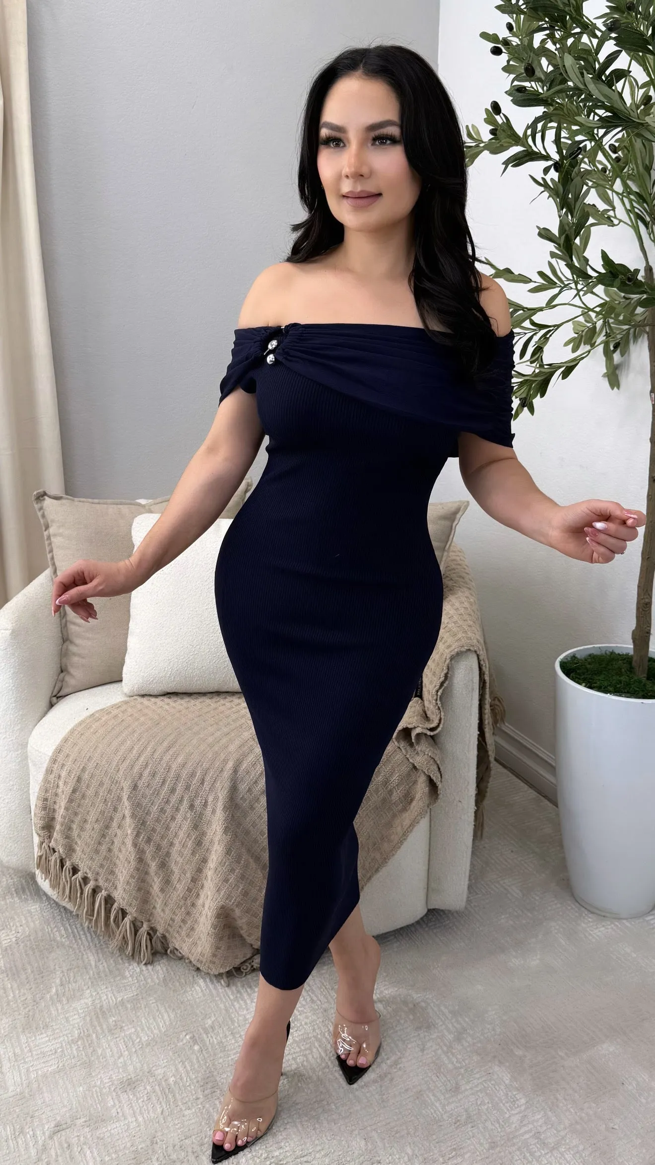 DELANI NAVY  DRESS