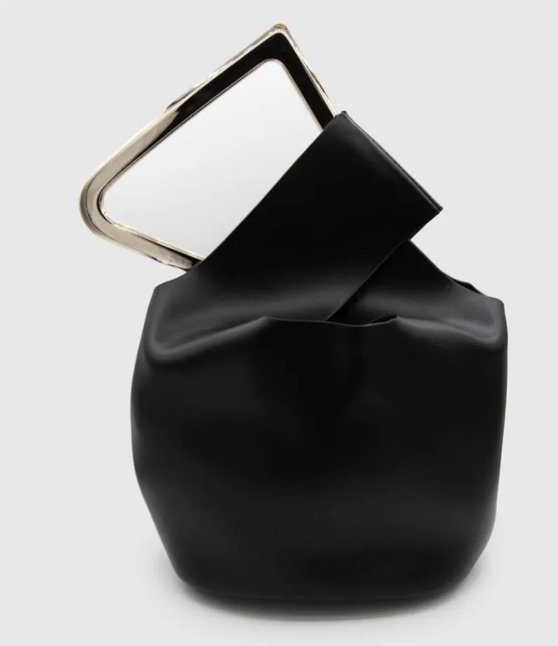 Diagonal Triangle Resin Handles Handbag