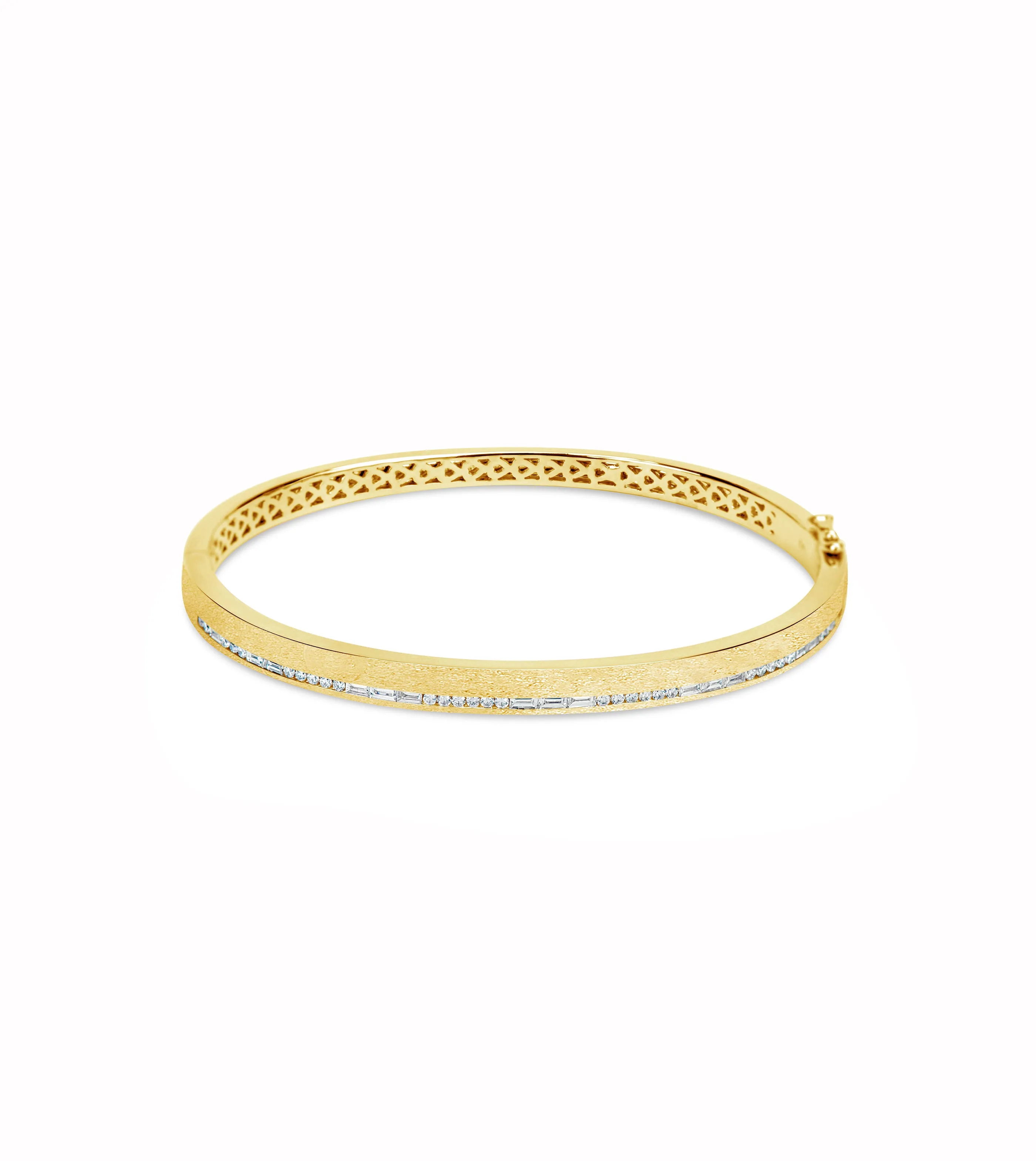 Diamond Channel Bangle