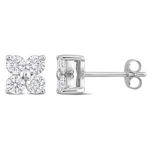 Diamond Round Stud Earrings
