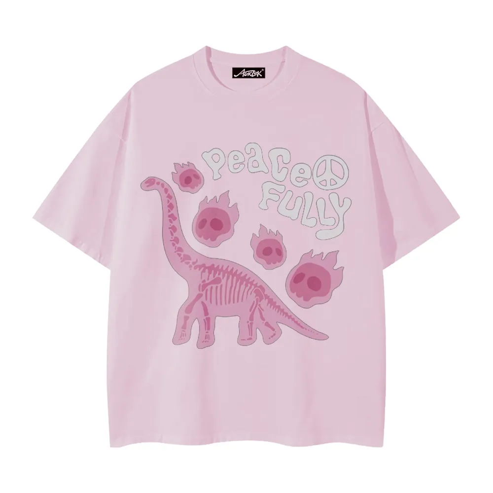 Dinosaur Letter Print T-shirt
