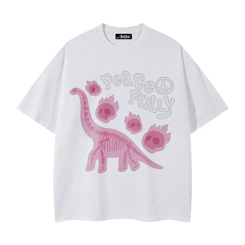 Dinosaur Letter Print T-shirt