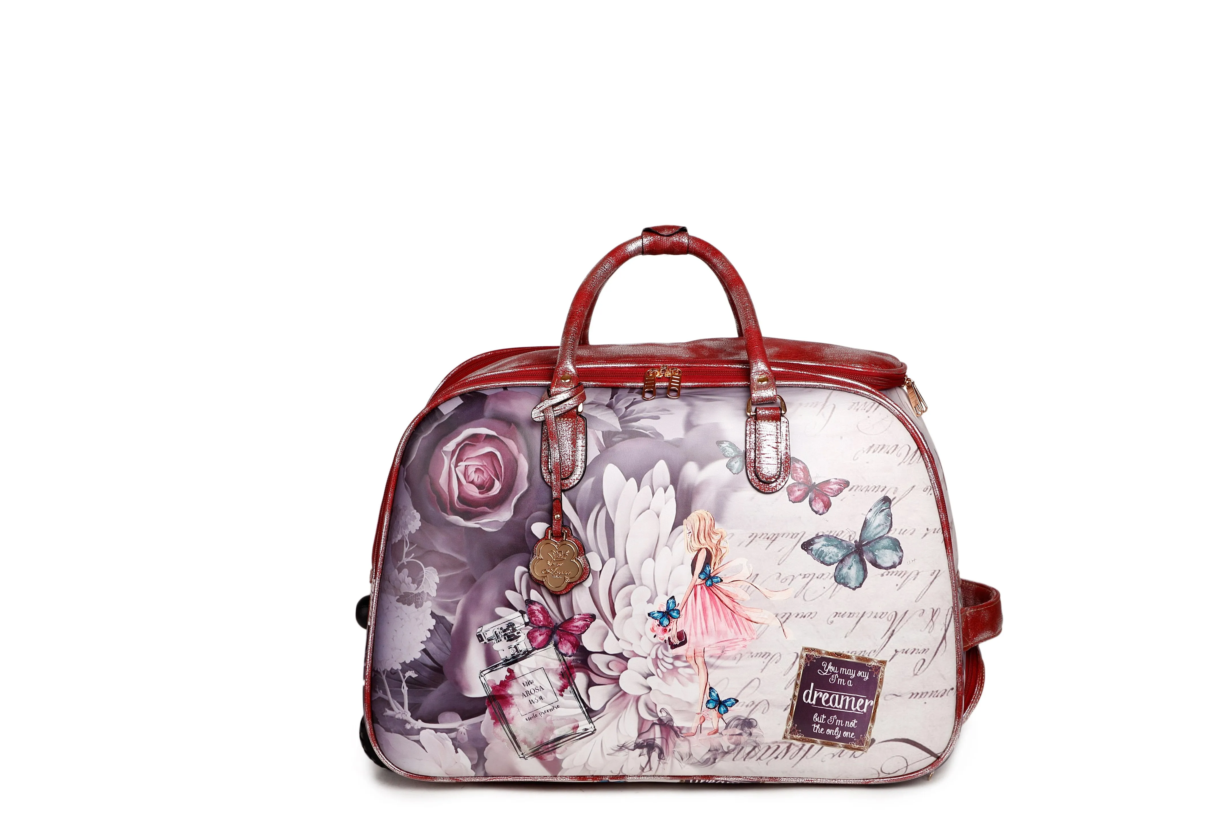 Dreamerz Rolling Duffel & Overnight Bag Set [BFD6988-6977]