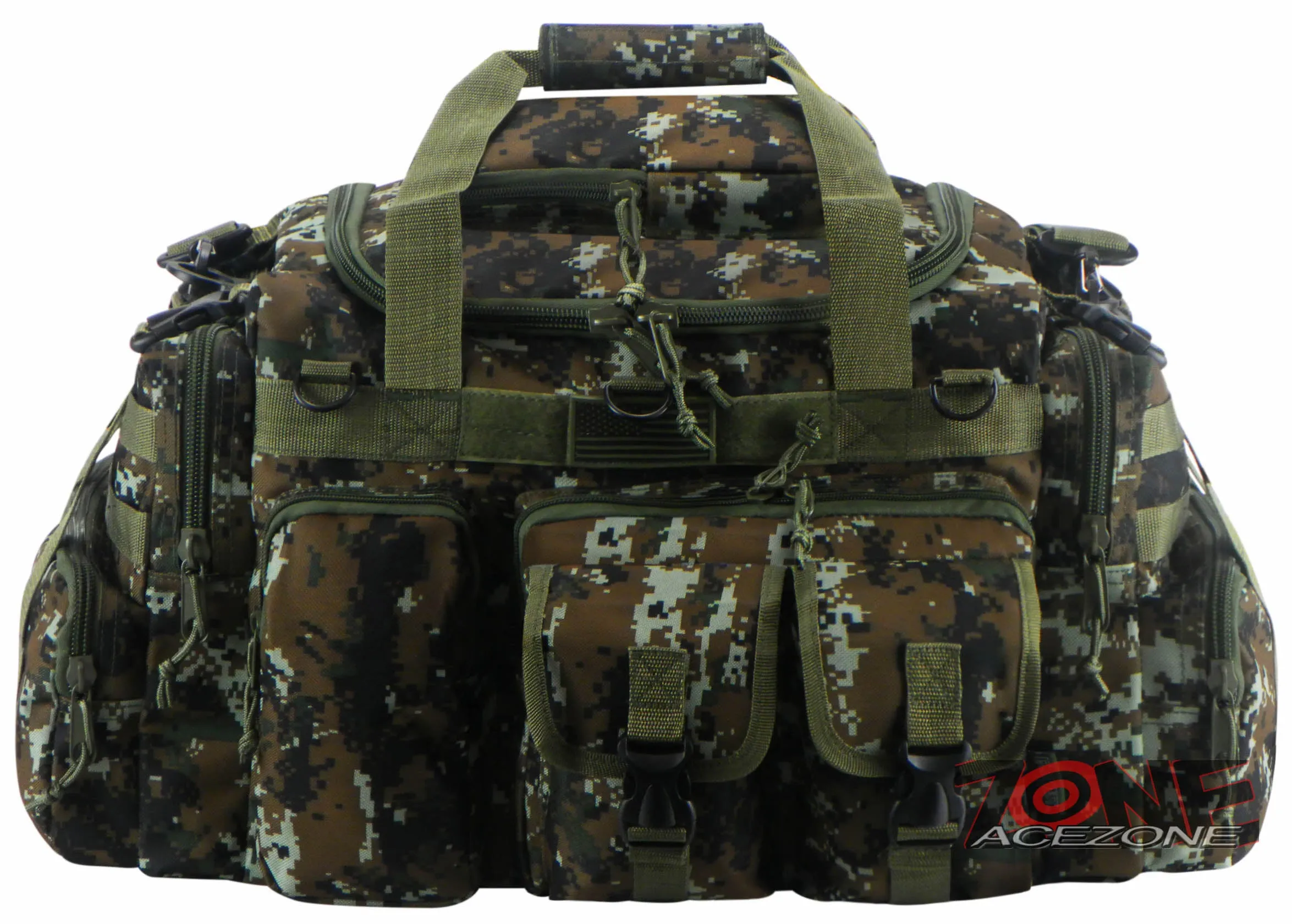 East West USA Tactical Military Heavy Duty 22" Duffel Bag RTDC822 GREEN ACU