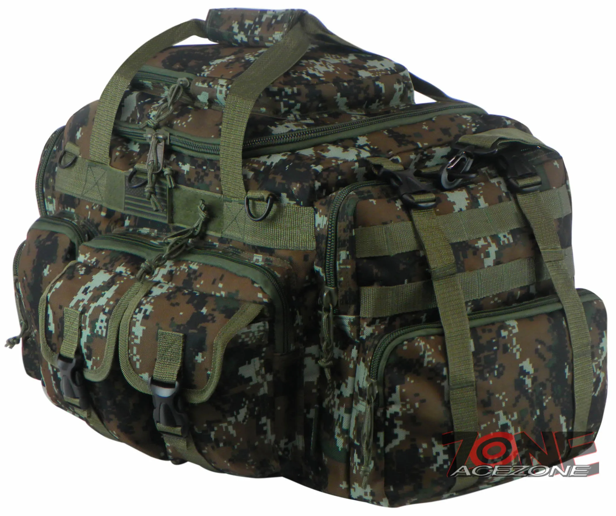 East West USA Tactical Military Heavy Duty 22" Duffel Bag RTDC822 GREEN ACU