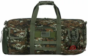 East West USA Tactical Molle Military Round Duffel Bag RTDC703M GREEN ACU