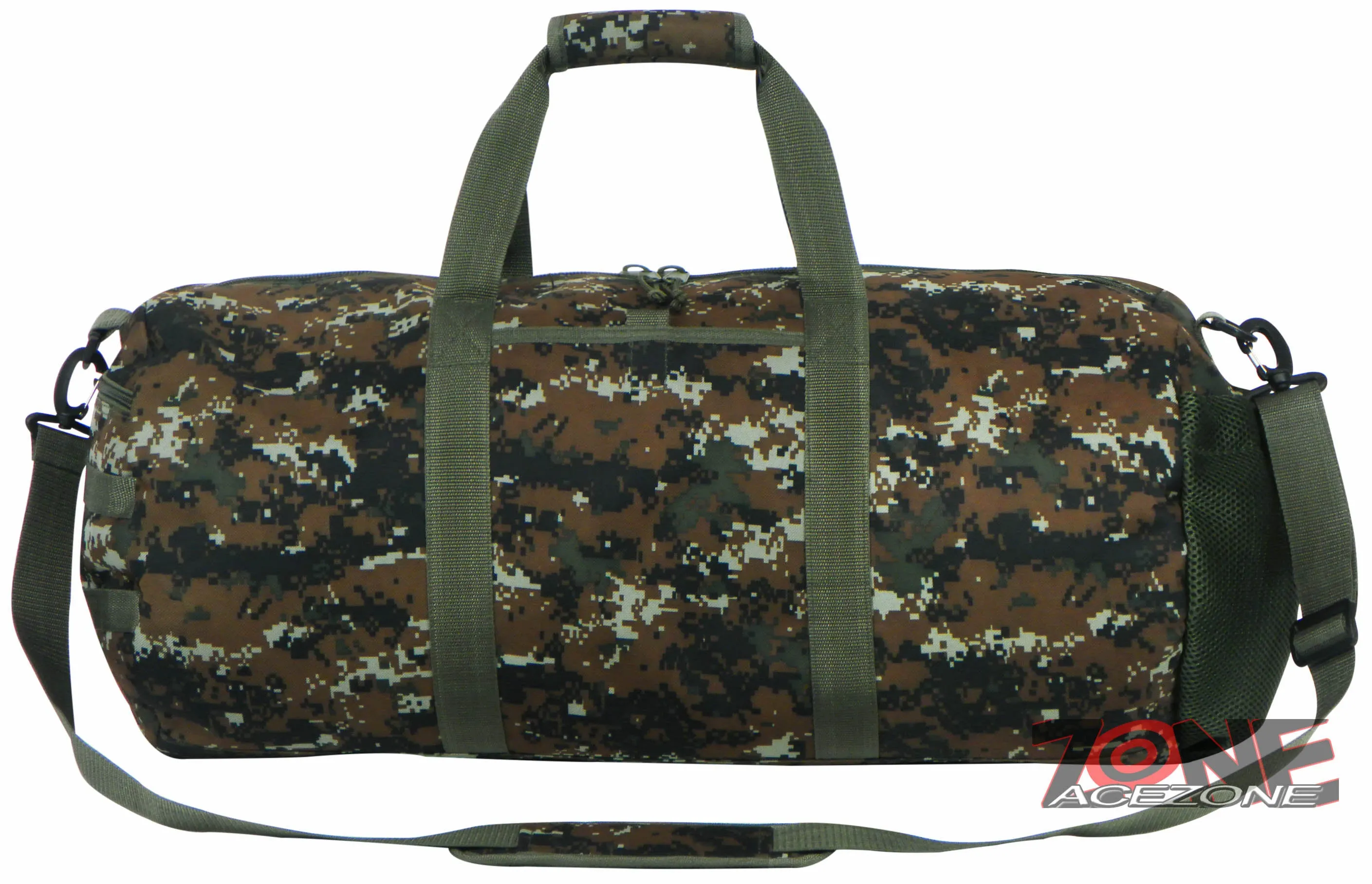East West USA Tactical Molle Military Round Duffel Bag RTDC703M GREEN ACU