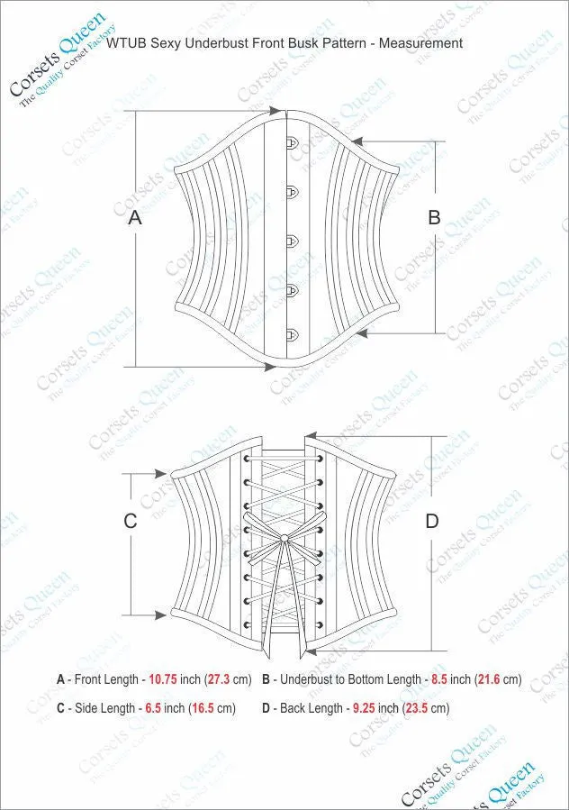 Emmalee Sexy Underbust Corset