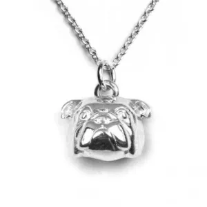 English Bulldog Sterling Silver Muzzle Pendant
