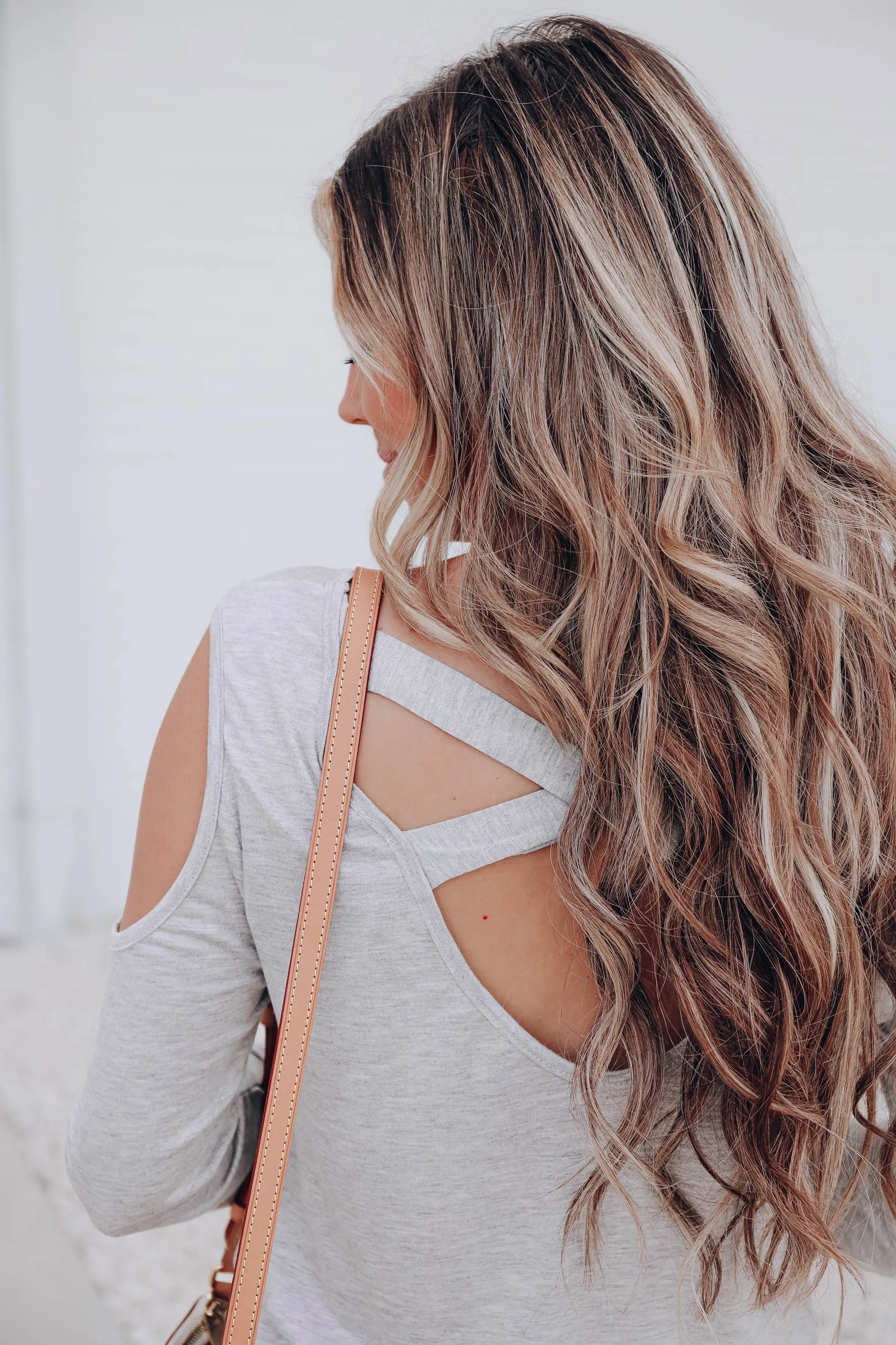 Essential Edition Cold Shoulder Top - H. Grey - Final Sale
