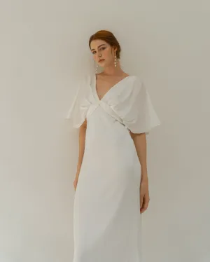 Esther Open Back Tea Length Dress