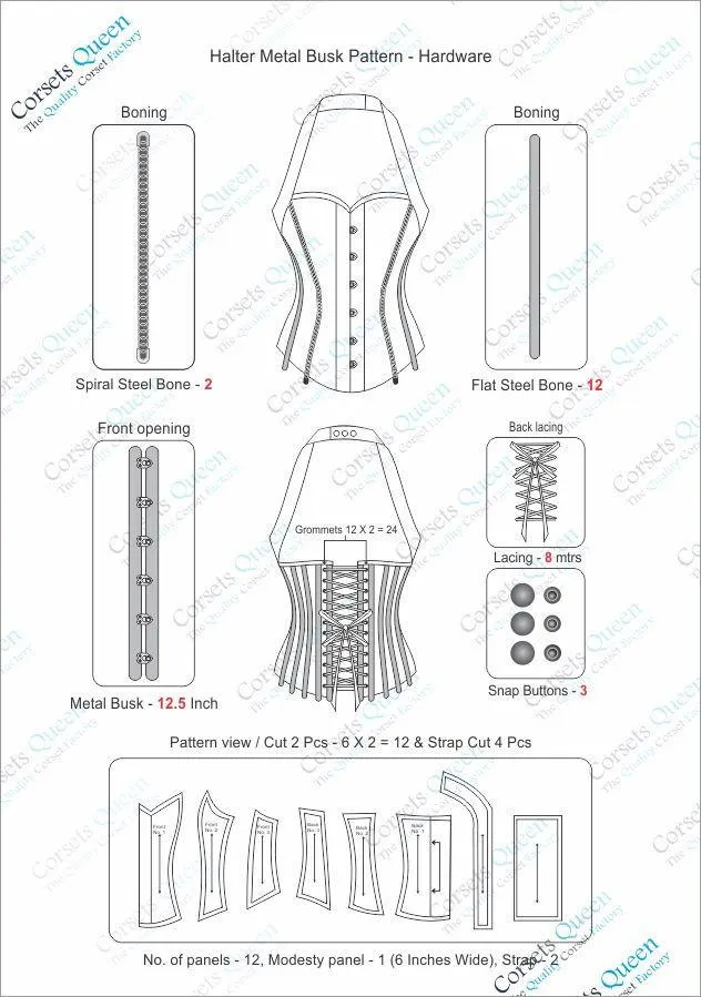 Faith Halter Neck Corset