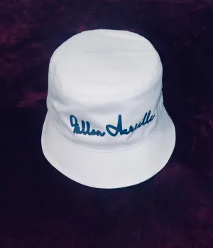 Fallon Aurielle Signature 2 Tone Bucket Hat (White, Denim Blue & Black)