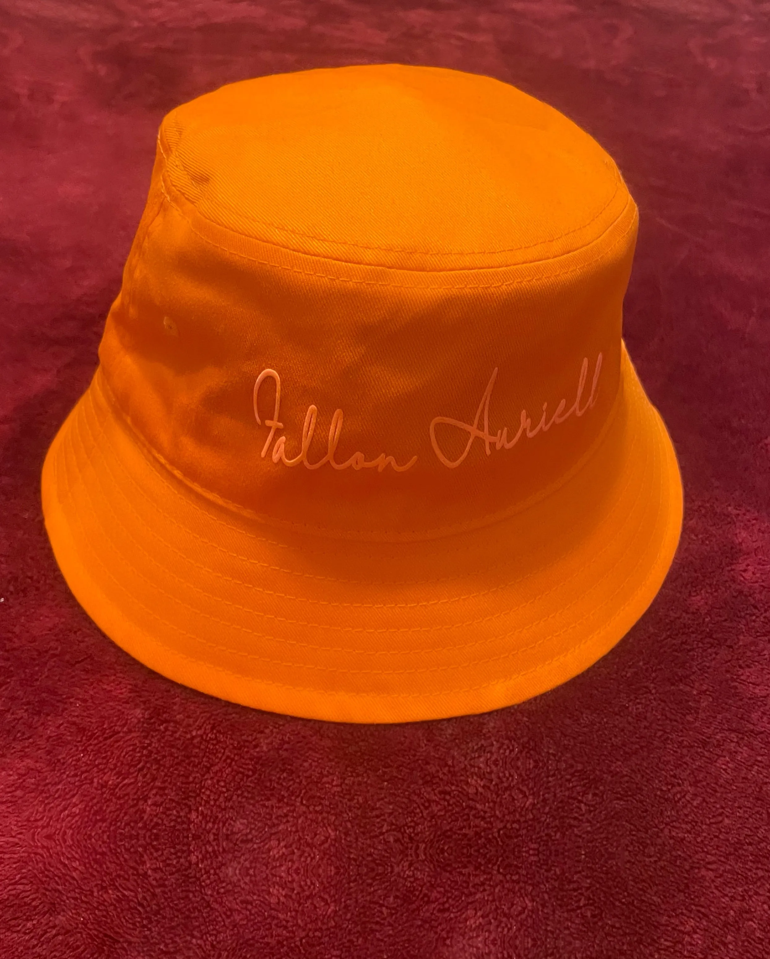 Fallon Aurielle Signature Classic Bucket Hat (Orange & Neon Orange)