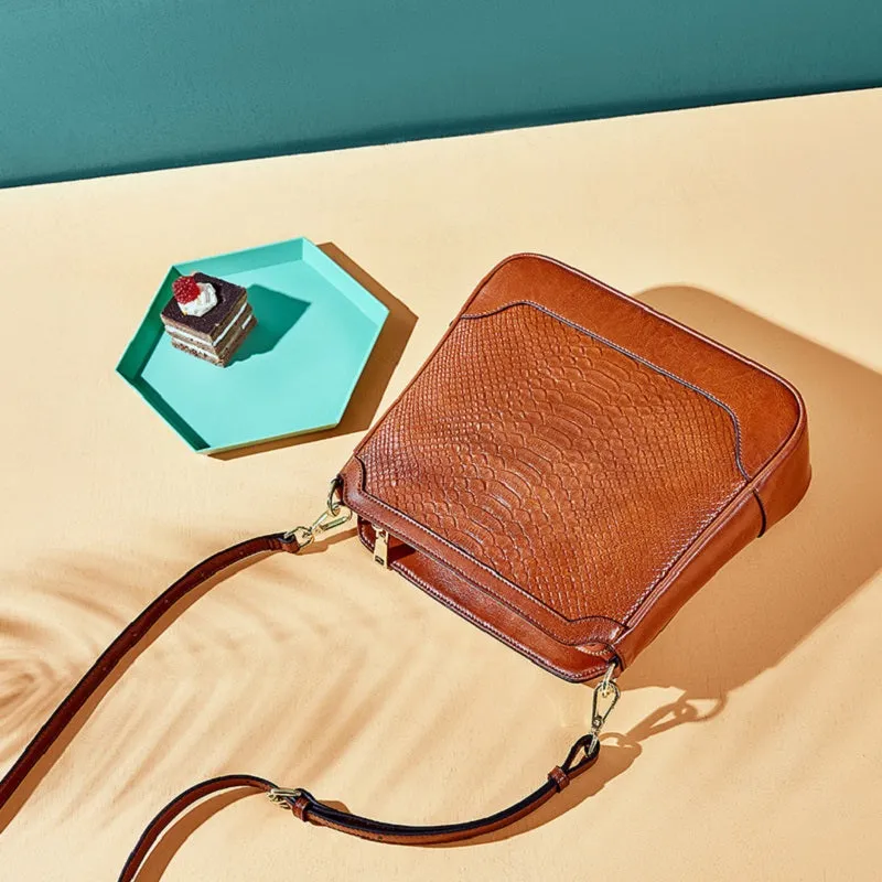 Fashion Crocodile Pattern Handbag
