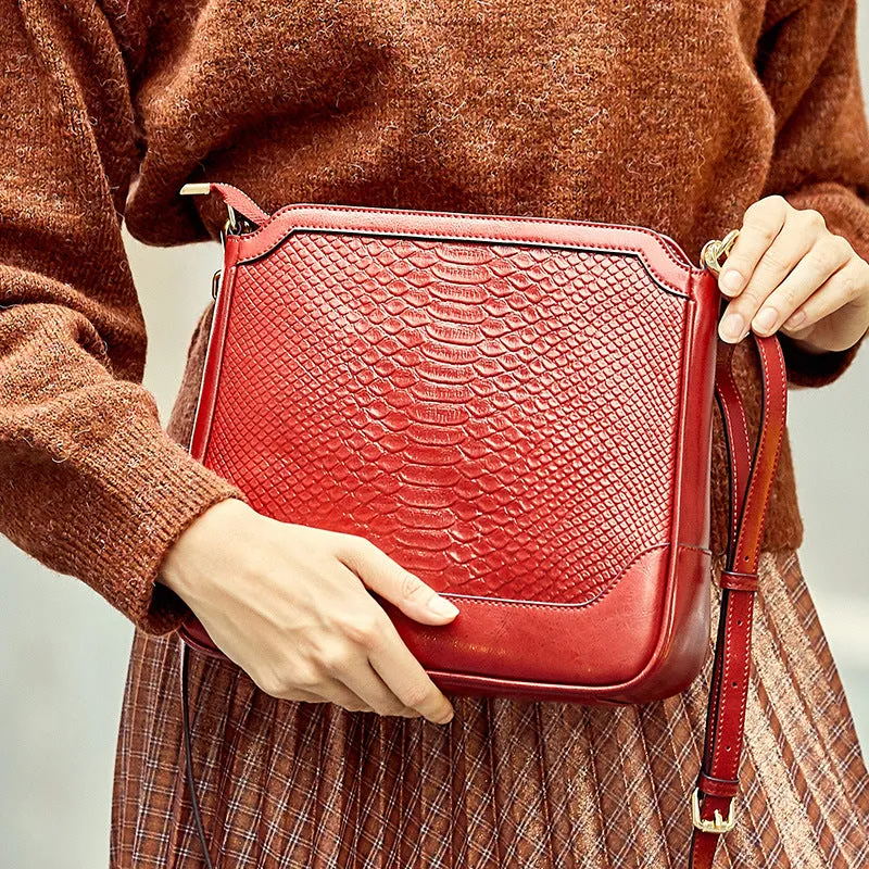 Fashion Crocodile Pattern Handbag
