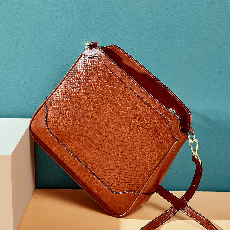 Fashion Crocodile Pattern Handbag