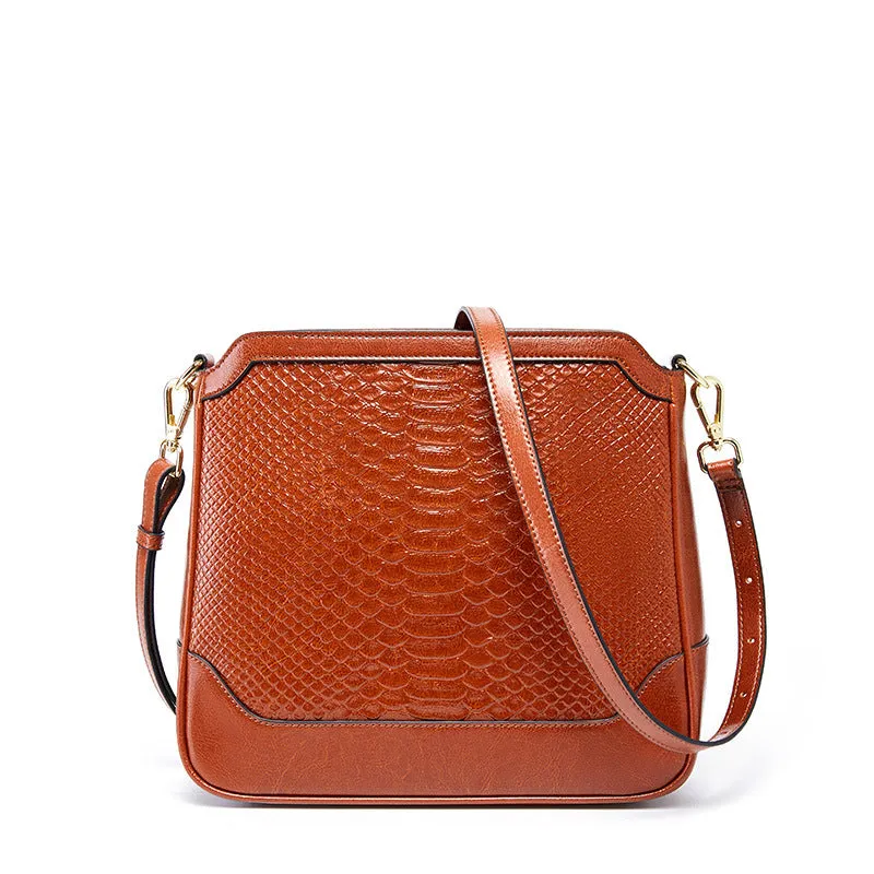 Fashion Crocodile Pattern Handbag