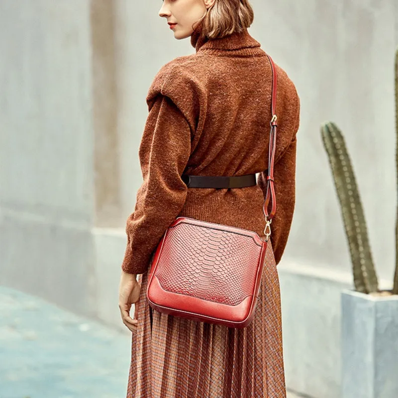 Fashion Crocodile Pattern Handbag