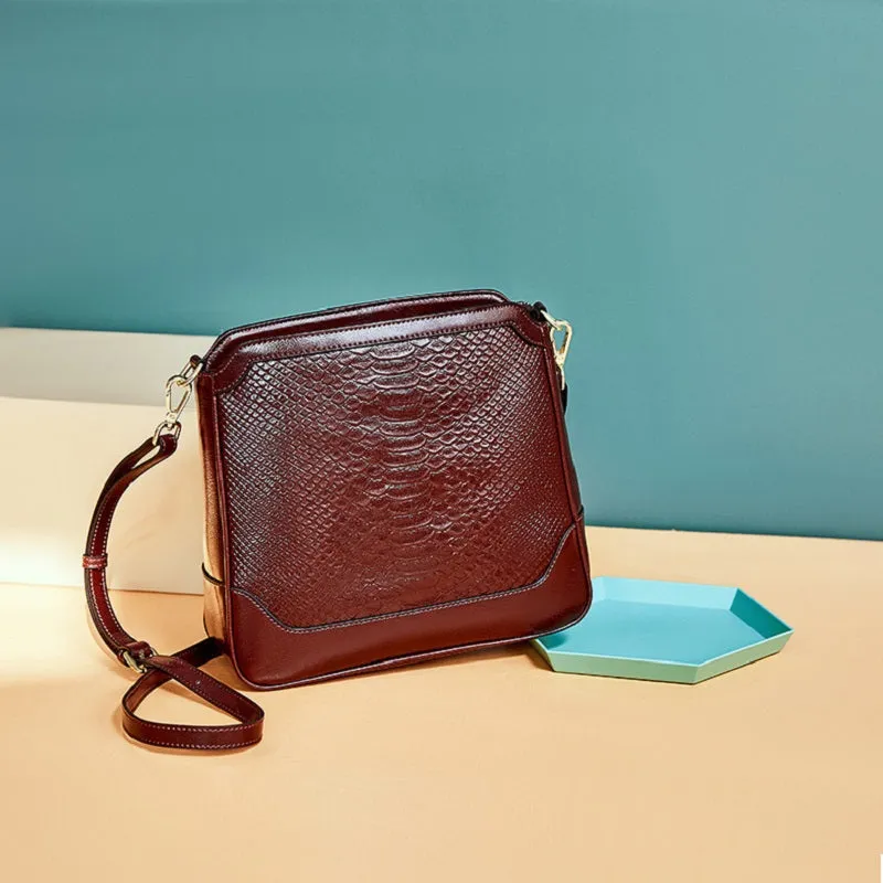 Fashion Crocodile Pattern Handbag