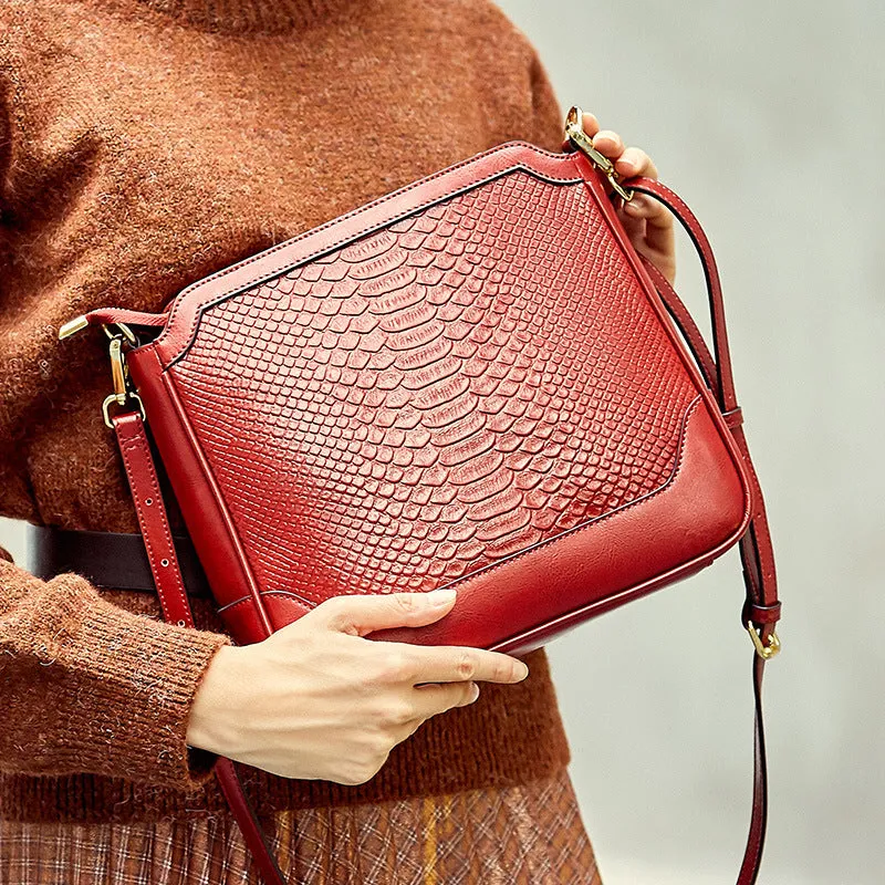 Fashion Crocodile Pattern Handbag