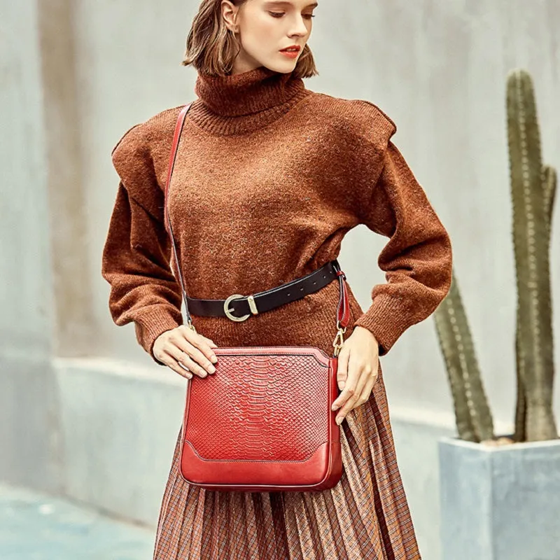 Fashion Crocodile Pattern Handbag