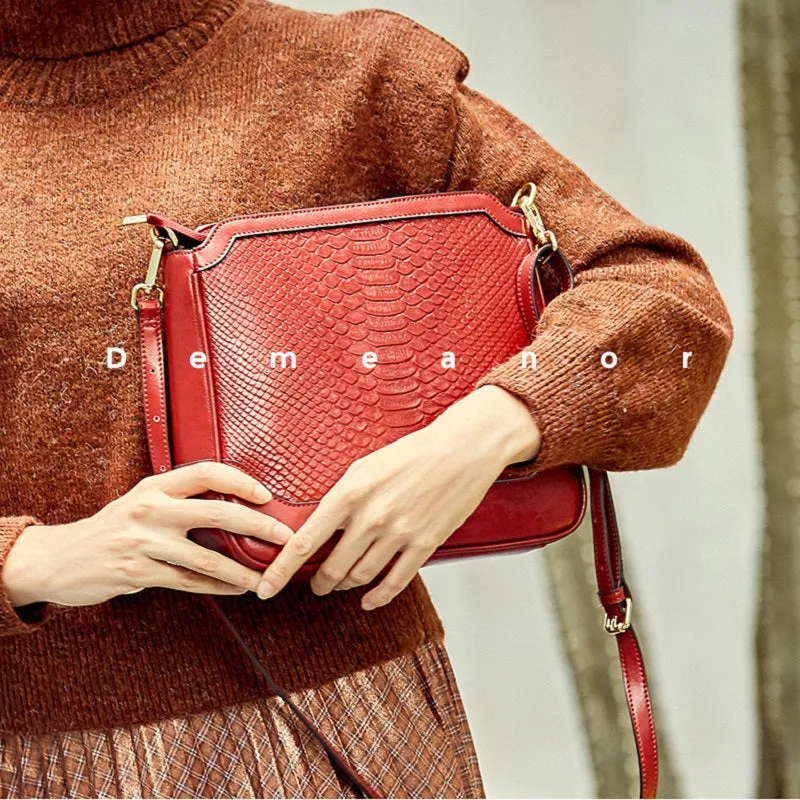 Fashion Crocodile Pattern Handbag