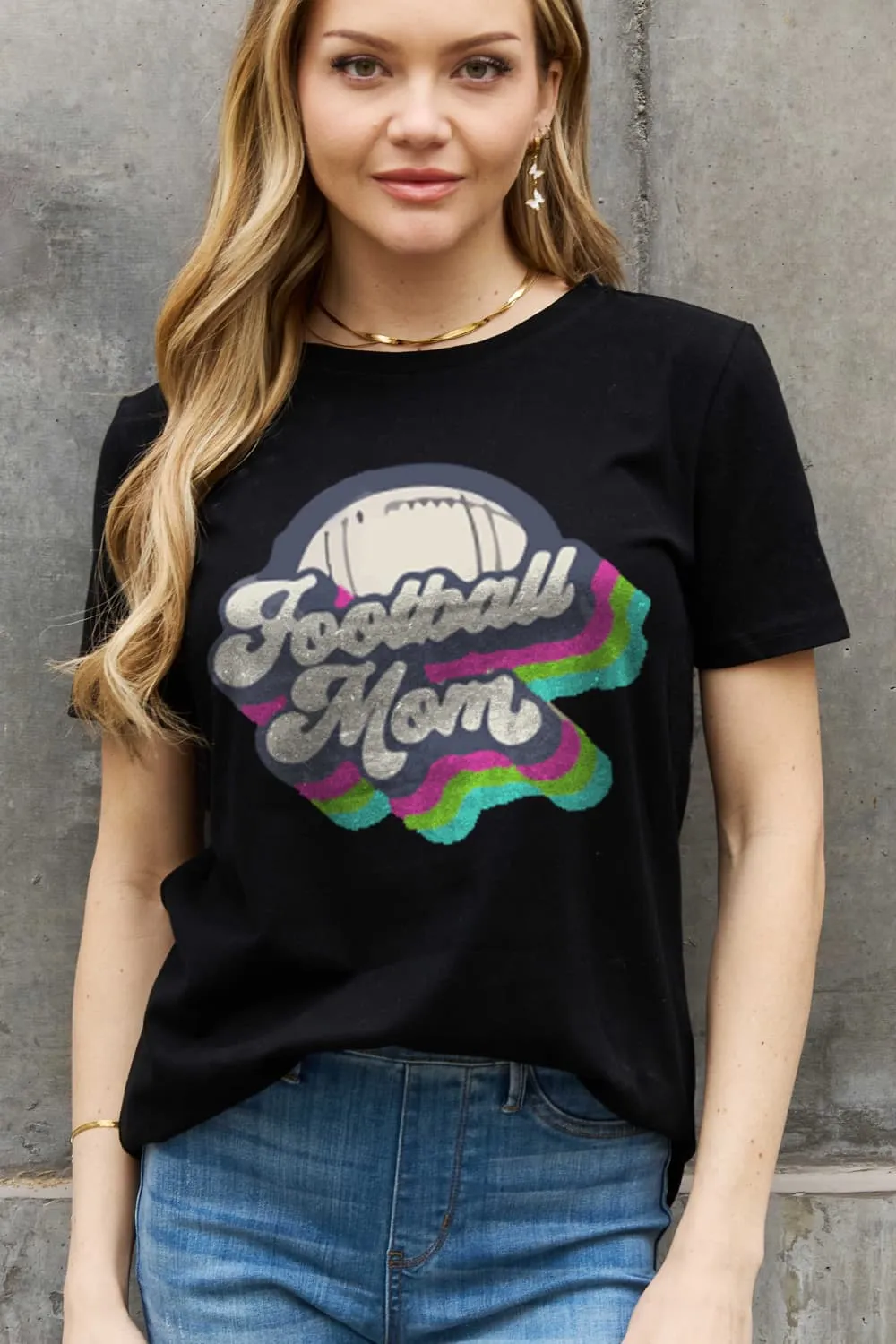 FOOTBALL MOM Cotton Tee