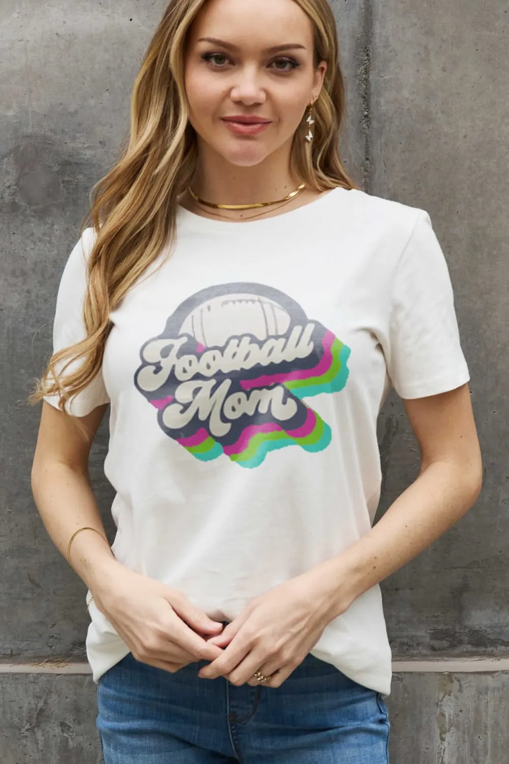 FOOTBALL MOM Cotton Tee