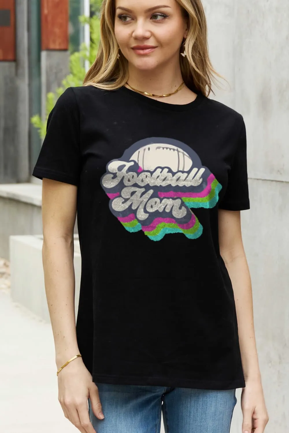 FOOTBALL MOM Cotton Tee