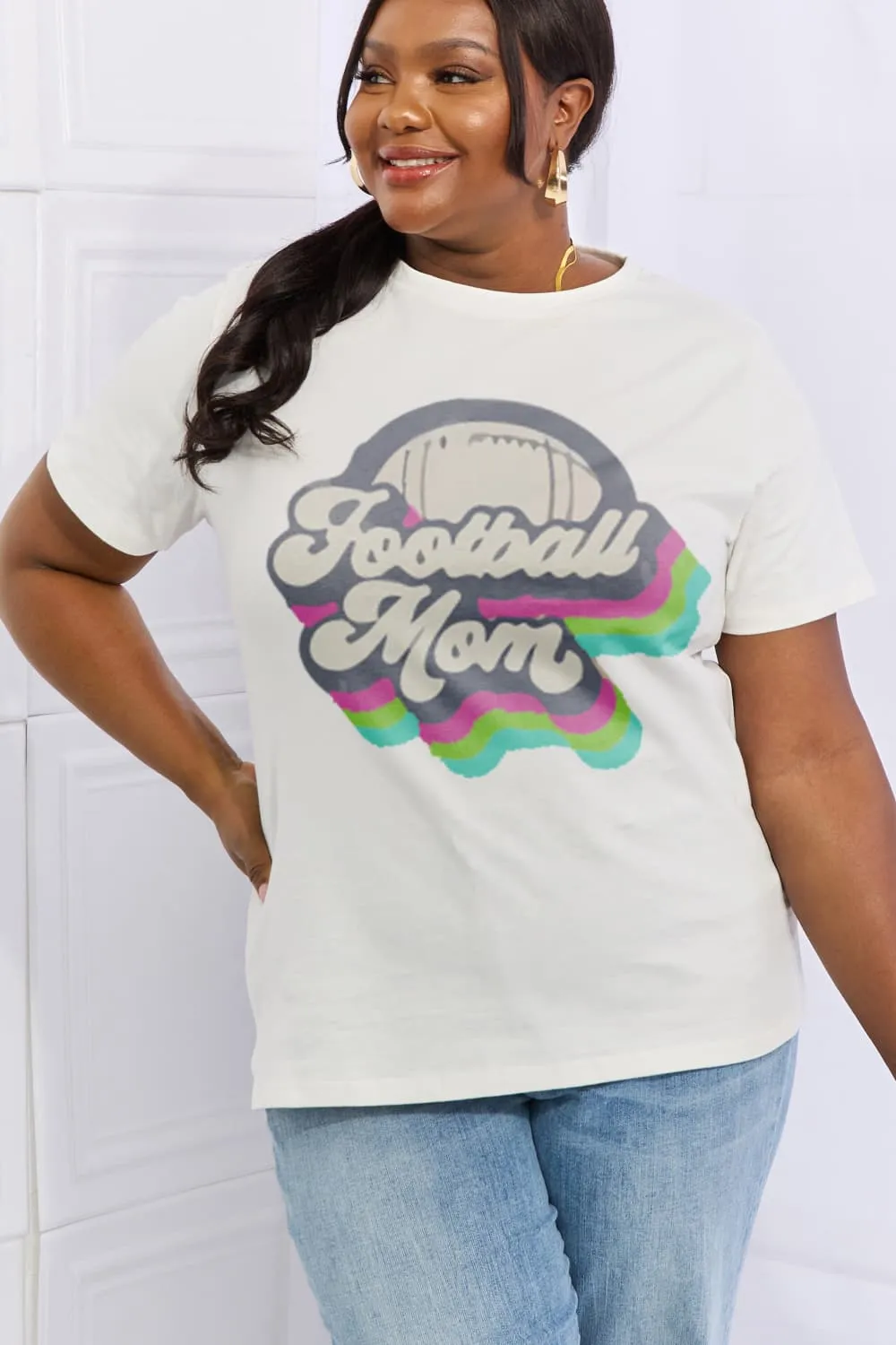 FOOTBALL MOM Cotton Tee