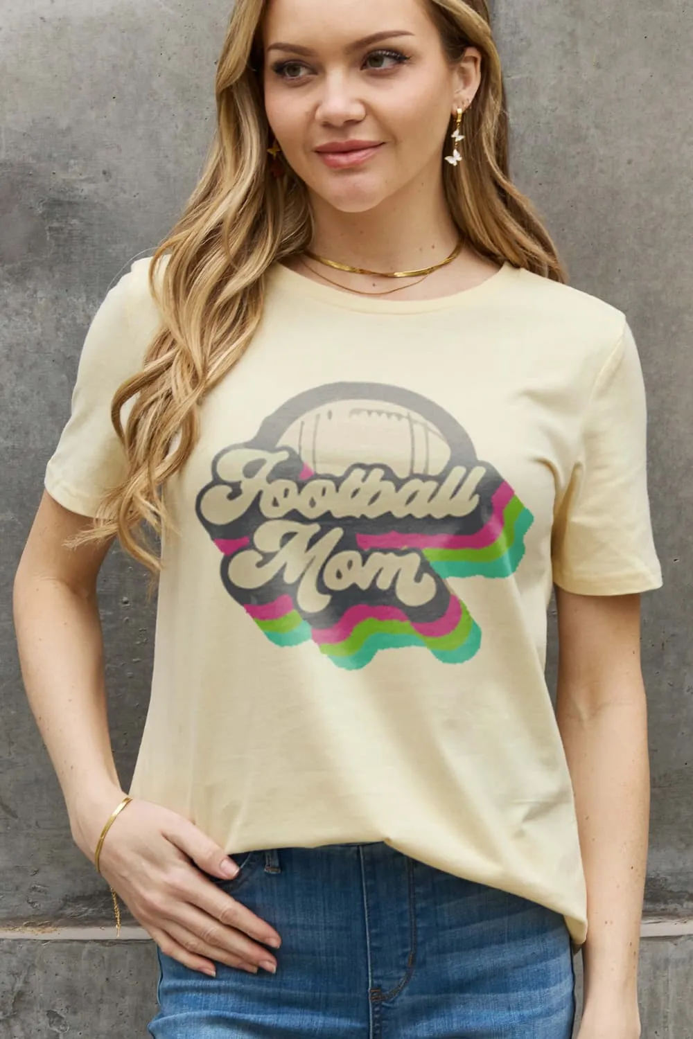 FOOTBALL MOM Cotton Tee