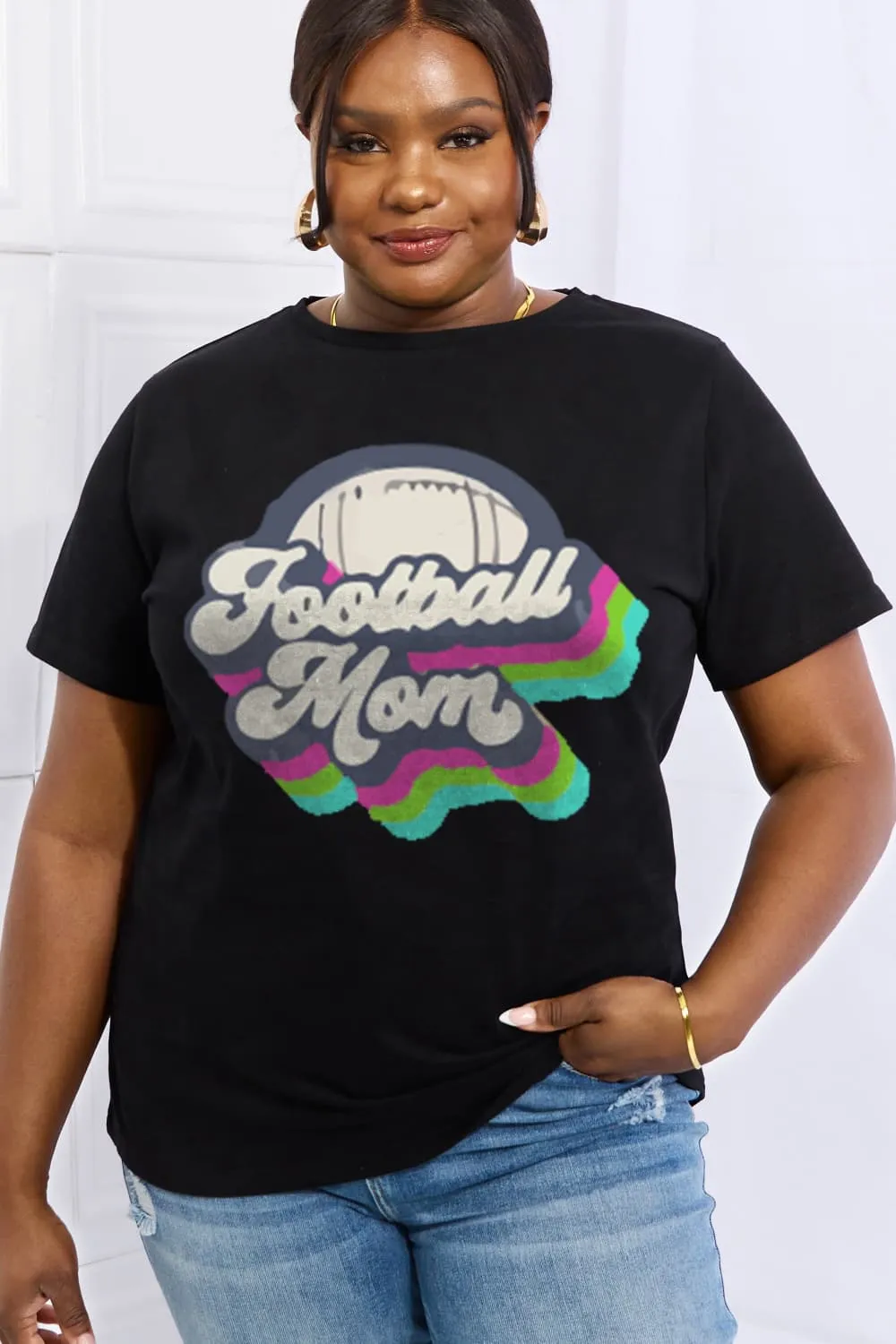 FOOTBALL MOM Cotton Tee