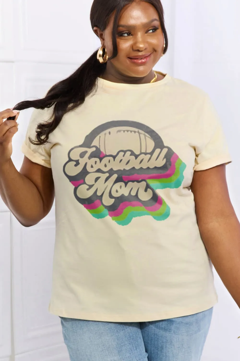 FOOTBALL MOM Cotton Tee