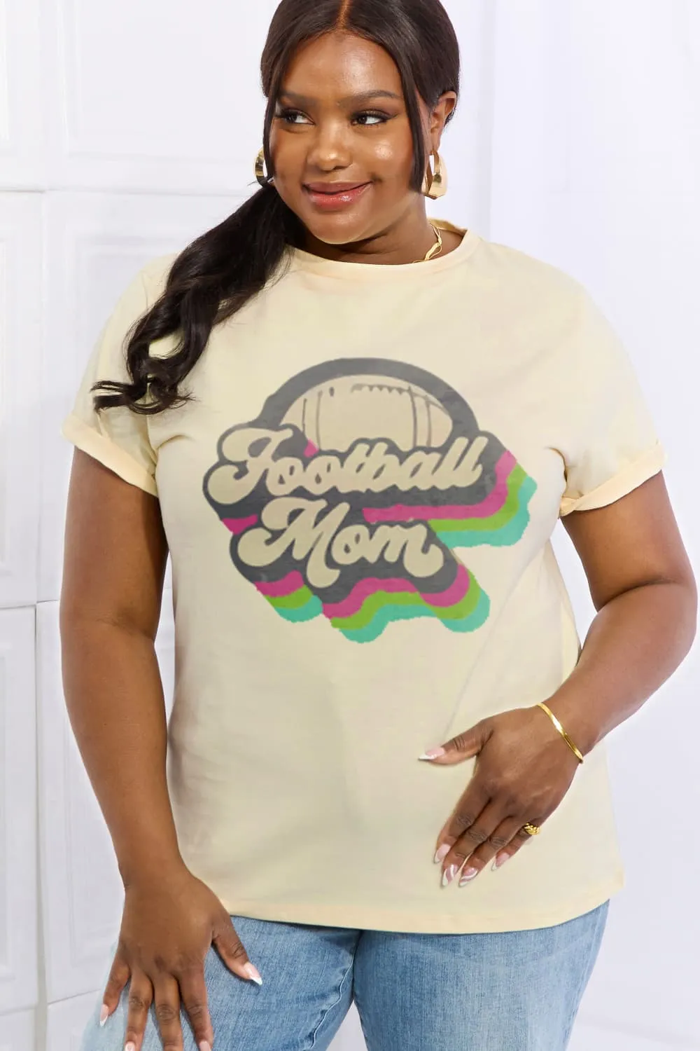 FOOTBALL MOM Cotton Tee