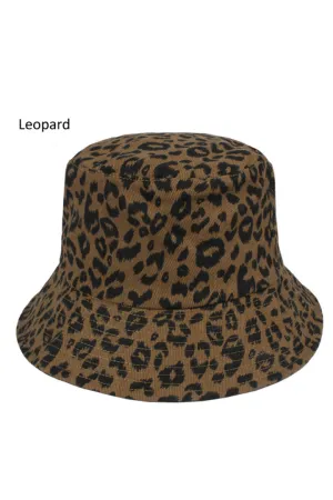 FSBU94655 - Leopard Print Bucket Hat