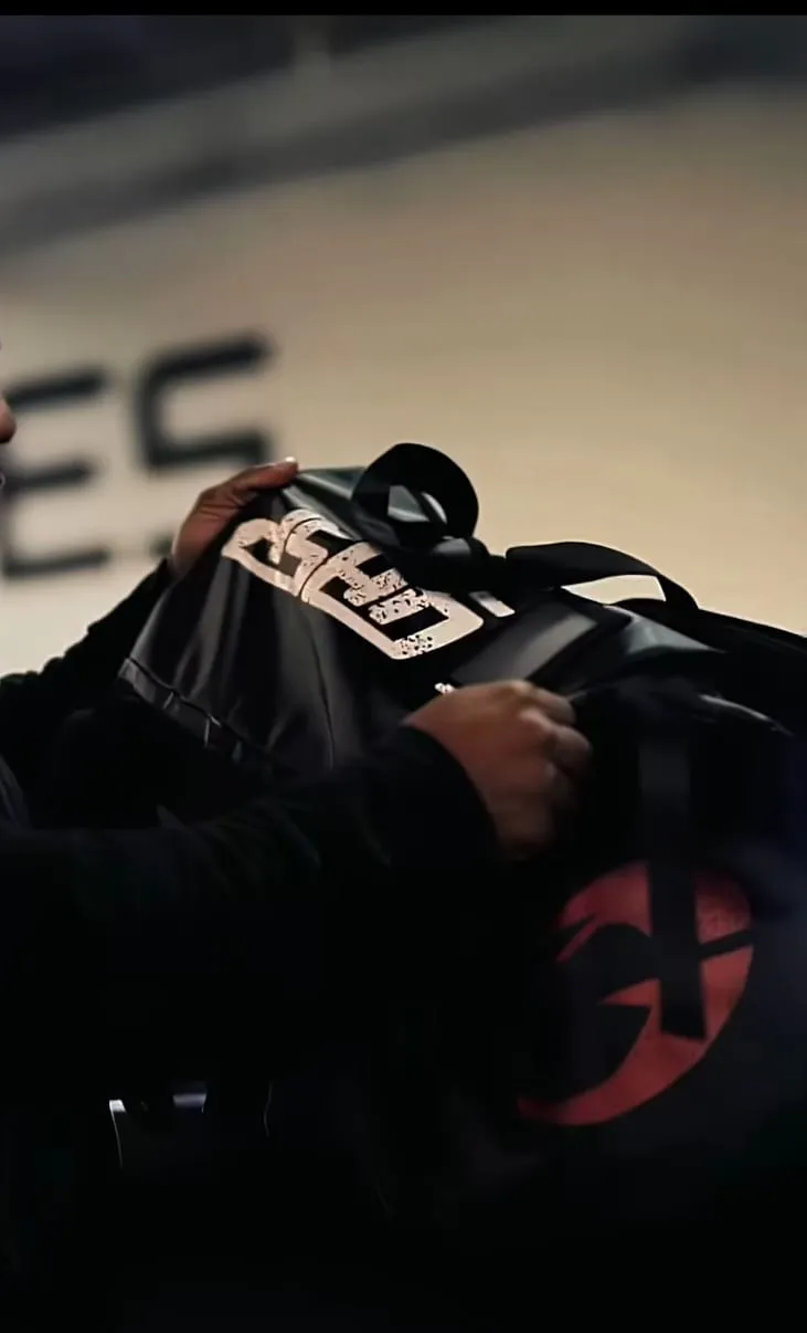 GASP Duffel bag, Black/Red